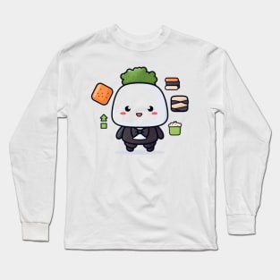 kawaii Taco T-Shirt cute potatofood funny Long Sleeve T-Shirt